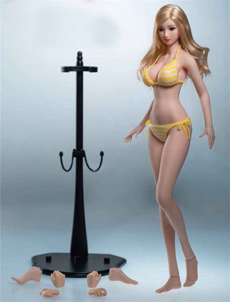 Wholesale HiPlay TBLeague 1/6 Scale 12 inch Female Seamless Action Figures-  Anime Girls, Large Bust, Pale Skin S36/S37 (S37 ( Head Included, with  Yellow Bikini ))