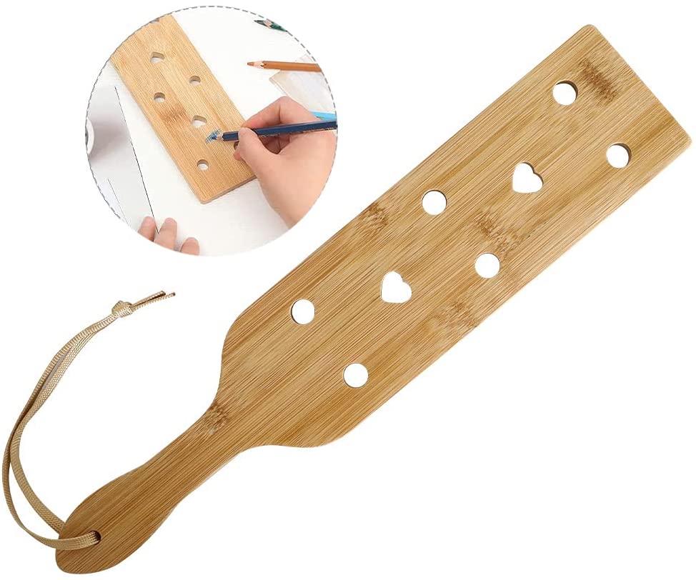 BATTIFE 14 inch Bamboo Paddle Lightweight Durable Smooth Paddle with Airflow Holes