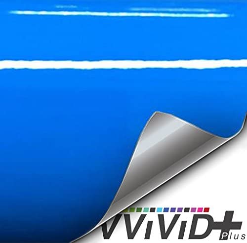 VViViD Matte Pearl Blue Car Wrap Vinyl Roll with Bubble and Air Free  Channel Tech DIY (1ft x 5ft)