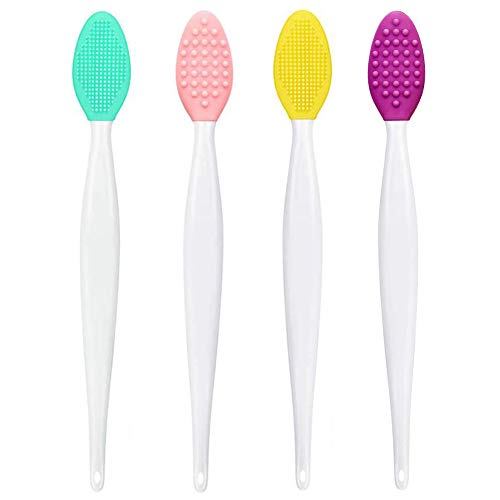 5PCS Silicone Face Scrubber Set, Lip Scrub Brush, Silicone Face Cleansing  Brush, Face Applicator Tool and 2PCS Silicone Exfoliating Face Brush for  Men Women style 1