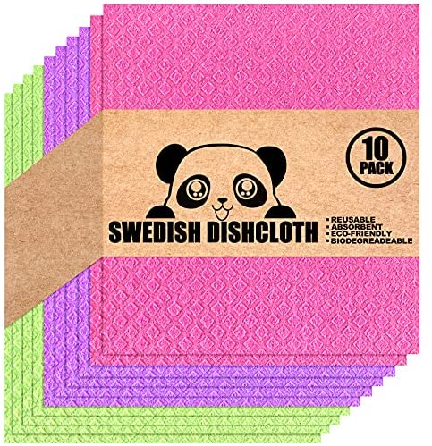 CFQ Swedish Dish Clothes - Swedish Dishcloths for Kitchen, Multi