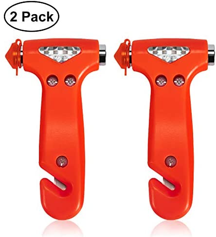 Car Safety Hammer Set of 2 Emergency Escape Tool Auto Car Window Glass  Hammer Breaker and Seat Belt Cutter Escape 2-in-1 for Family Rescue & Auto  Emergency Escape Tools : : Car
