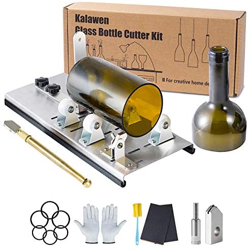 Glass Bottle Cutter deluxe Kit, Upcycle Ez-cut: Beer & Wine Bottle