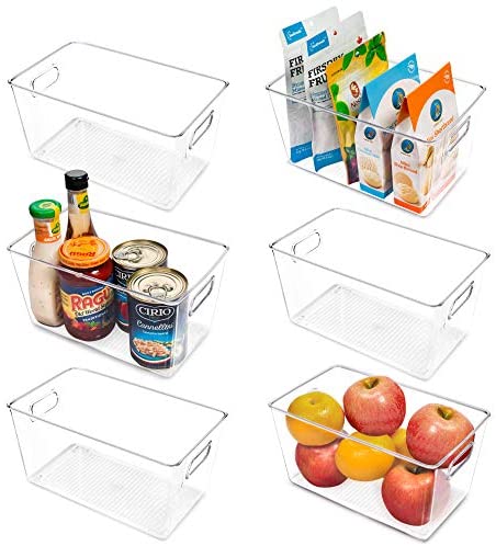 Moretoes 8pcs Refrigerator Organizer Bins, Mini Fridge Organizer, Fridge  Organizer and Storage, 4 Sizes Fruit Container for Refrigerator with Lids