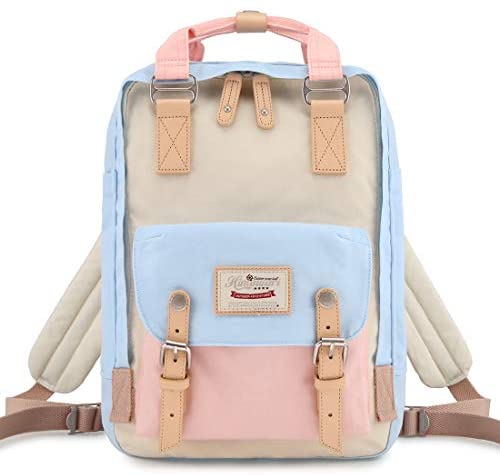 Mcm backpack small Yujia Korea generation new side nail rivet smog powder  gold white schoolbag purchase.