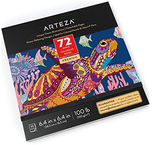 Arteza Watercolor Paper 9x12 inch, Pack of 2, 64 Sheets (140lb/300gsm), Cold Pressed