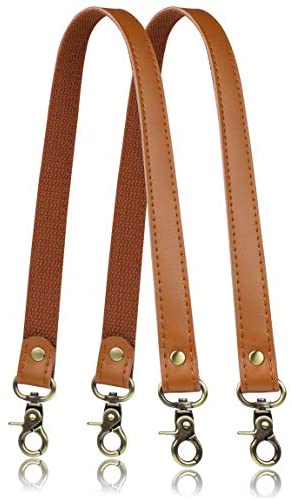  30.5 byhands Genuine Leather Metal Chain Shoulder Bag Strap,  Ivory (40-8301)