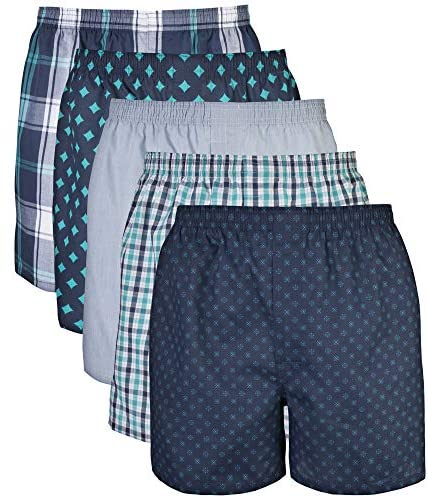 U.S. Polo Assn. Men's Underwear – Woven Boxers with Functional Fly