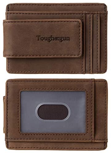 Money Clip Wallet - Coral Black – Leather Works Minnesota