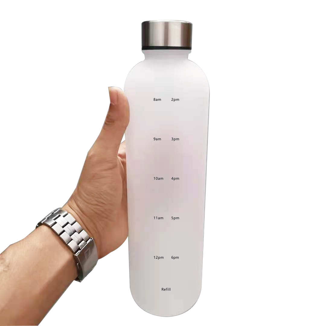 Dafi Clear Water Bottles with Wide Mouth, 20 oz