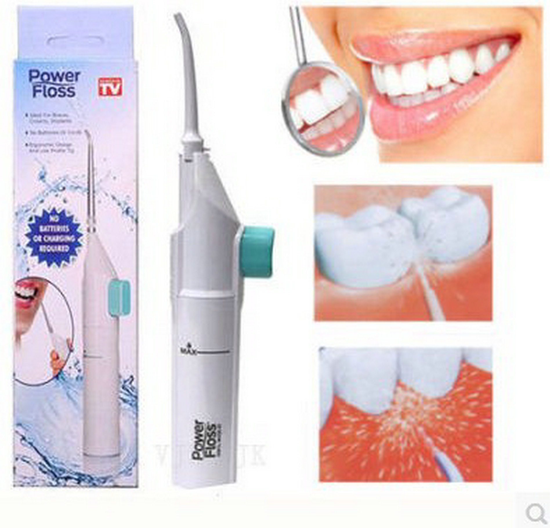 AirFloss Rechargeable Electric Flosser for Cleaning Teeth | Supply