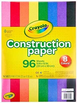  SunWorks Heavyweight Construction Paper, 9 x 12 Inches, Black,  100 Sheets (Pack of 3) : Arts, Crafts & Sewing
