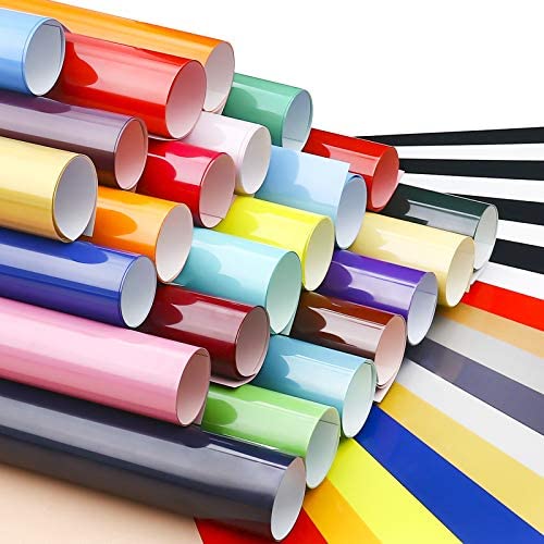 CAREGY Iron on Heat Transfer Vinyl Roll HTV (5ft ,Silver)