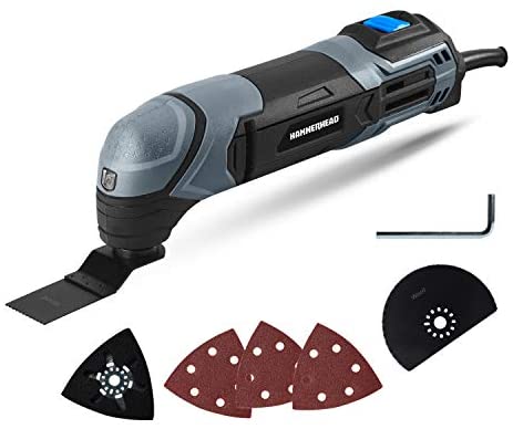 WEN MT3537 3.5A Quick-Release Variable Speed Multi-function Oscillating Tool Kit with Accessories and Carrying Case