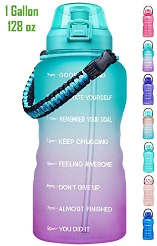 Venture Pal 22oz/32oz Motivational Water Bottle With Silicone Straw - Comes  With a Complimentary Cleaning Brush and Straw Brush - Green Purple - 11  requests 22oz