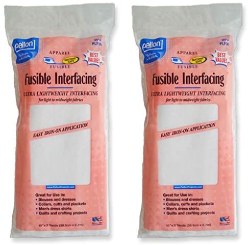 Lightweight Iron-On Fusible Interfacing for Sewing,Non