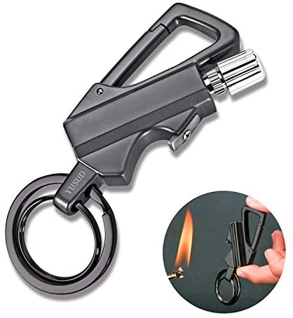 BIASTNR Permanent Match Metal Matchstick Flint Fire Starter, Keychain  Lighting Sticks Reusable Immortal Lighter for Camping Hiking Emergency  Survival