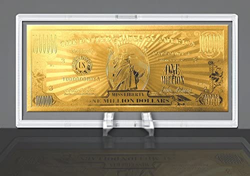  SOHODECO 7 pcs Gold Foil Dollar Bills, 100/50/20/10/5/2/1 Gold  Dollar Bills USD Money Banknotes : Toys & Games