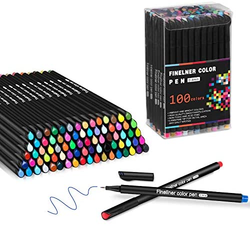 Buy iBayam 18 Colors & 18 Black Journal Planner Pens Colored Pens Fine  Point Markers Fine Tip Drawing Pens Porous Fineliner Pen Online at  desertcartSenegal