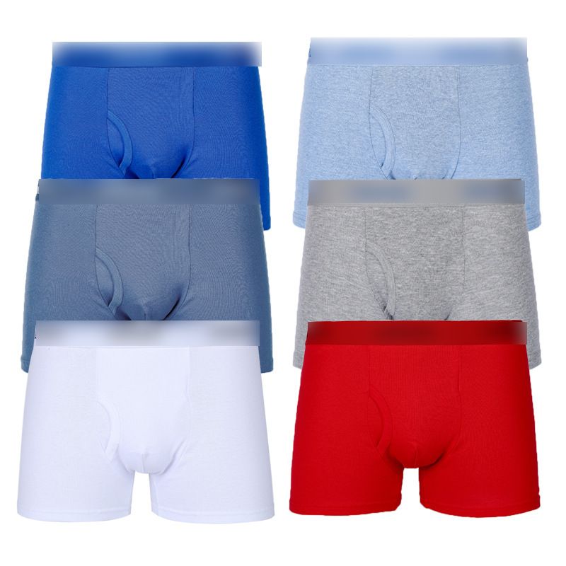 Wholesale Men's Threaded Cotton Comfortable Four-corner Underwear