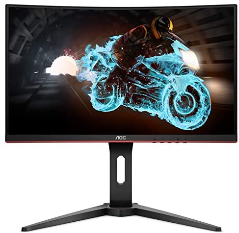 AOC 24G2SP 24 Frameless Gaming Monitor, Full HD IPS, 165Hz, 1ms, Height  Adjustable Stand ,Black