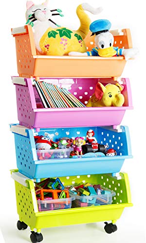 Buy Wholesale China Kids Toy Storage Organizer With 6 Plastic Bins, Cute  Toy Storage Bins & Bookshelf For Kids Organizer & Kids' Toy Storage  Organizer at USD 34.1