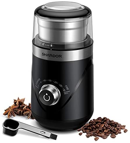 Yabano Coffee Grinder Electric, Spice Grinder/Herb Grinder, One Touch  Coffee Bean Grinder,Food Grade Stainless Steel Blades with 1 Removable  Stainless