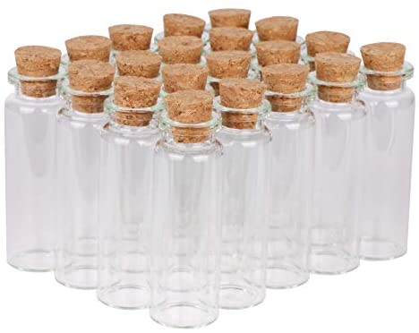 Small Glass Bottles with Cork - 3.4 oz Mini Jars with Lids for Party  Favors, Set of 12 - Wedding, Apothecary, Spices, Candy Containers