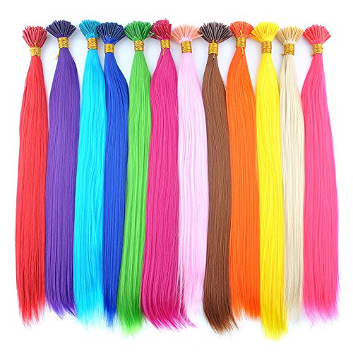 2500pcs Hair Extensions Beads Micro Links Rings Beads,5mm Silicone Lined Beads for I Tip Extend Human Hair