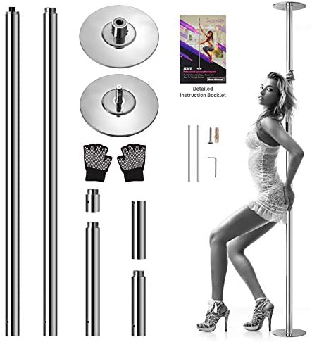 PRIORMAN Permanent Dance Pole with Fixed Plate Dancing Pole for Home Dance  Pole