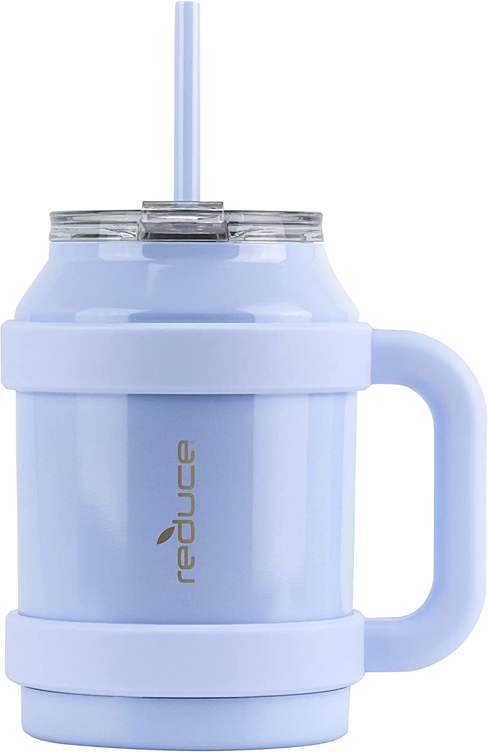 Hydraflow Capri 40 oz. Aqua Blue Stainless Steel Vacuum Insulated Tumbler with Handle, Powder Aqua