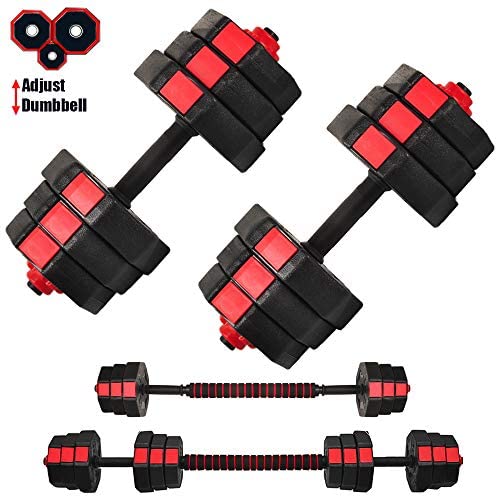 Wholesale WATMAID Dumbbells Set Adjustable Weight to 44Lbs Free