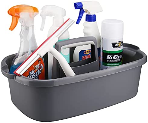 Commercial Large Plastic Storage Carry Caddy for Cleaning Products, Spray Bottles, Sports/Water Bottles, and Postmates/Uber Eats Drivers