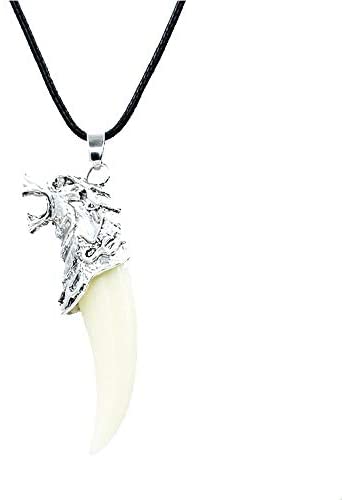 Bat Tooth Necklace, Animal Fang Jewelry in Pewter – Farjil