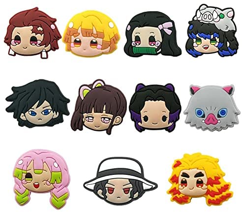 crfyoc Lot of 30,50,100 Pcs Random Cute Anime Different Shoe Charms for Shoe Decoration Accessories