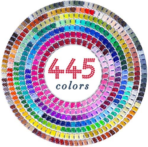 Wholesale ARTDOT 5D Diamond Painting Beads, 445000 Pieces 445 Colors Round  Drills Diamond Art Accessories Gem Art Nails Crafts (1000pcs per Bag)