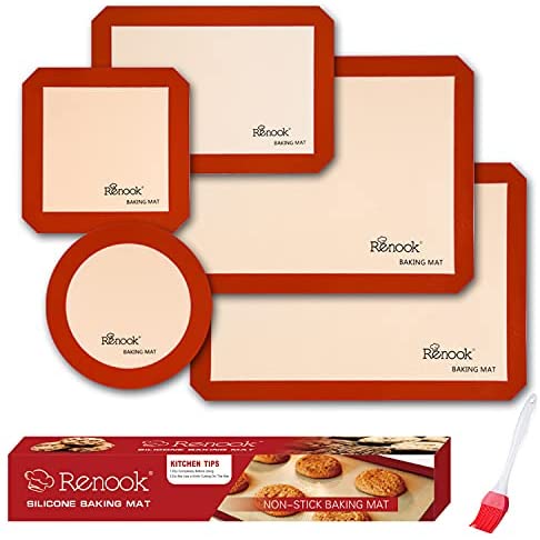 STATINT Non-Stick Silicone Baking Mat, Premium Food Safe - Pack of 2