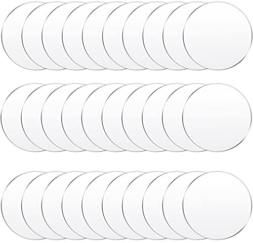  20PCS Transparent Acrylic Round Circle, Clear Plexiglass Round  Disc, Acrylic Round Sheet, Lucite Circle Round Disc 1/8 Thick (Clear, 1)  : Industrial & Scientific