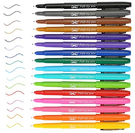 Sunacme 35 Colors Felt Tip Pens Premium Fine Point Colorful Felt Tip  Markers New