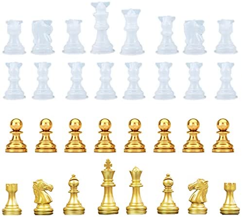 Chess Set Resin Mold for Making 13 Detachable Puzzle Chess Board