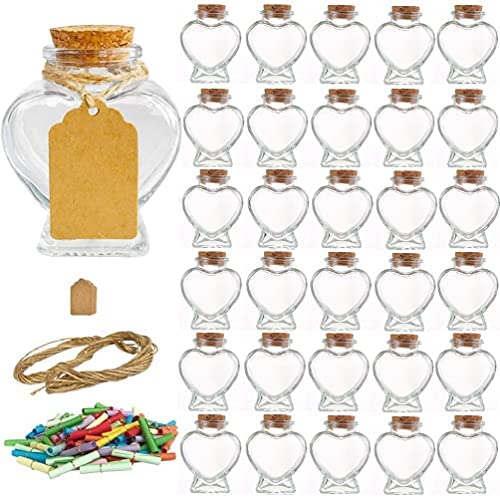 Small Glass Bottles with Cork - 3.4 oz Mini Jars with Lids for Party  Favors, Set of 12 - Wedding, Apothecary, Spices, Candy Containers