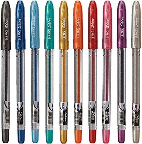 Sparkle Pop Metallic Gel Pen, (1.0mm) Bold Line, Assorted Ink 8-Pk
