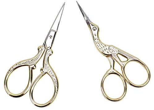 Bent Handle Curved Embroidery Scissors – 6 Inch