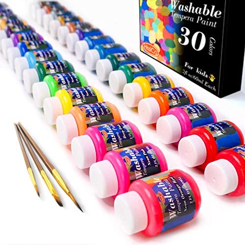 Paint Set for Kids Arts and Crafts Projects - Bulk Set of 12 Non-Toxic  Washable Paint Sets