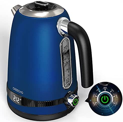 GREECHO Electric Kettle Temperature Control, 1.7L Electric Tea Kettle with  LED