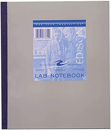 carbon copy lab notebook: chemistry notebook, 1/4 inch , A large