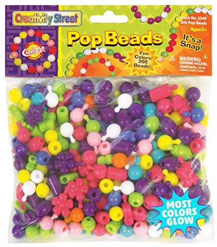  Pencil Grip Textured Pop Beads, Assorted 100 per Pack