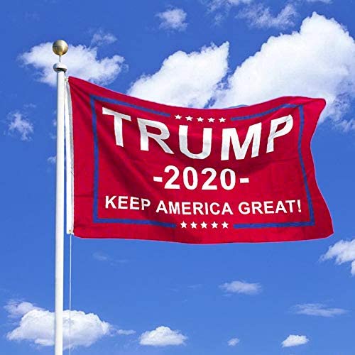 yellow flag red stripes trump