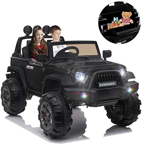 12V Kids Ride on Electric Car Toys Battery Suspension w/ Remote Control Black 