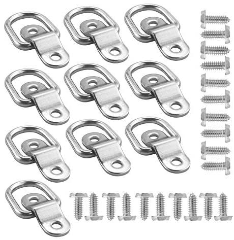 Wholesale Hyfix 10 Pack D Rings Anchor 1 4 Trailer Cargo Tie Down Ring Anchor For Floor Trucks Rv Campers Vans Atv Suv Boats Motorcycles Etc Vehicles With Screws Automotive Supply